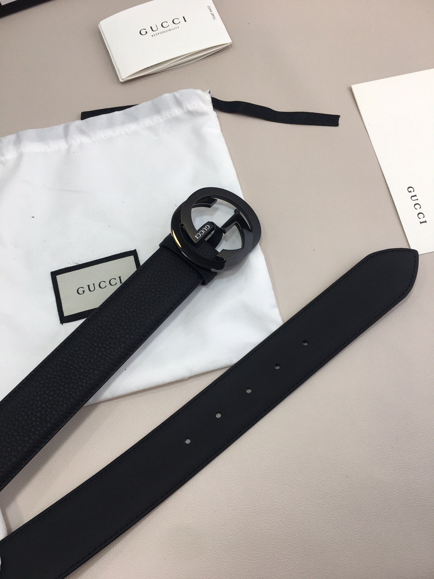 Gucci Marmont Reversible Belt Black. Women Belt - Soul Replicas