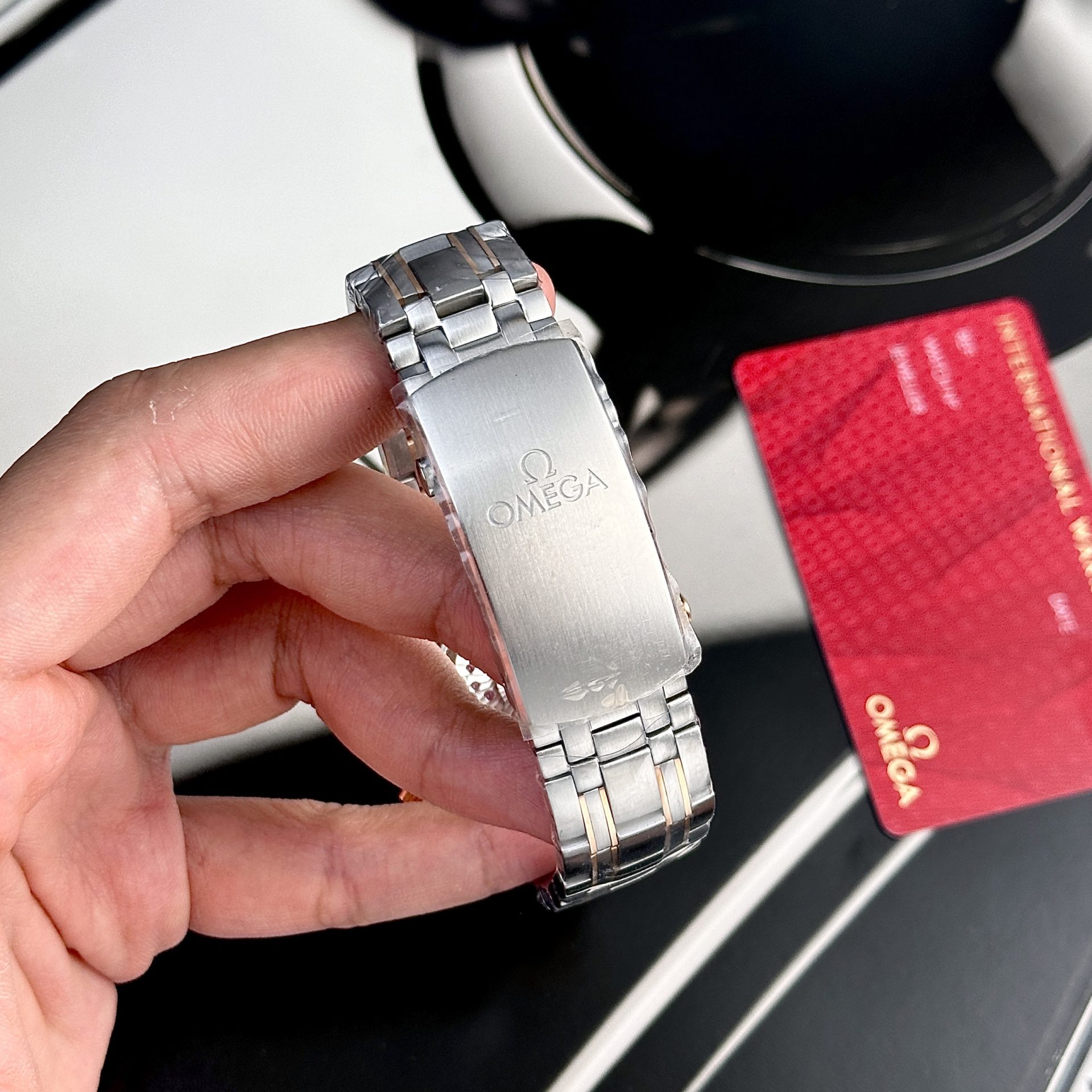 Omega Replica Watch Seamaster Demi Rose Gold Dial Blue VS Factory 42mm - Soul Replicas