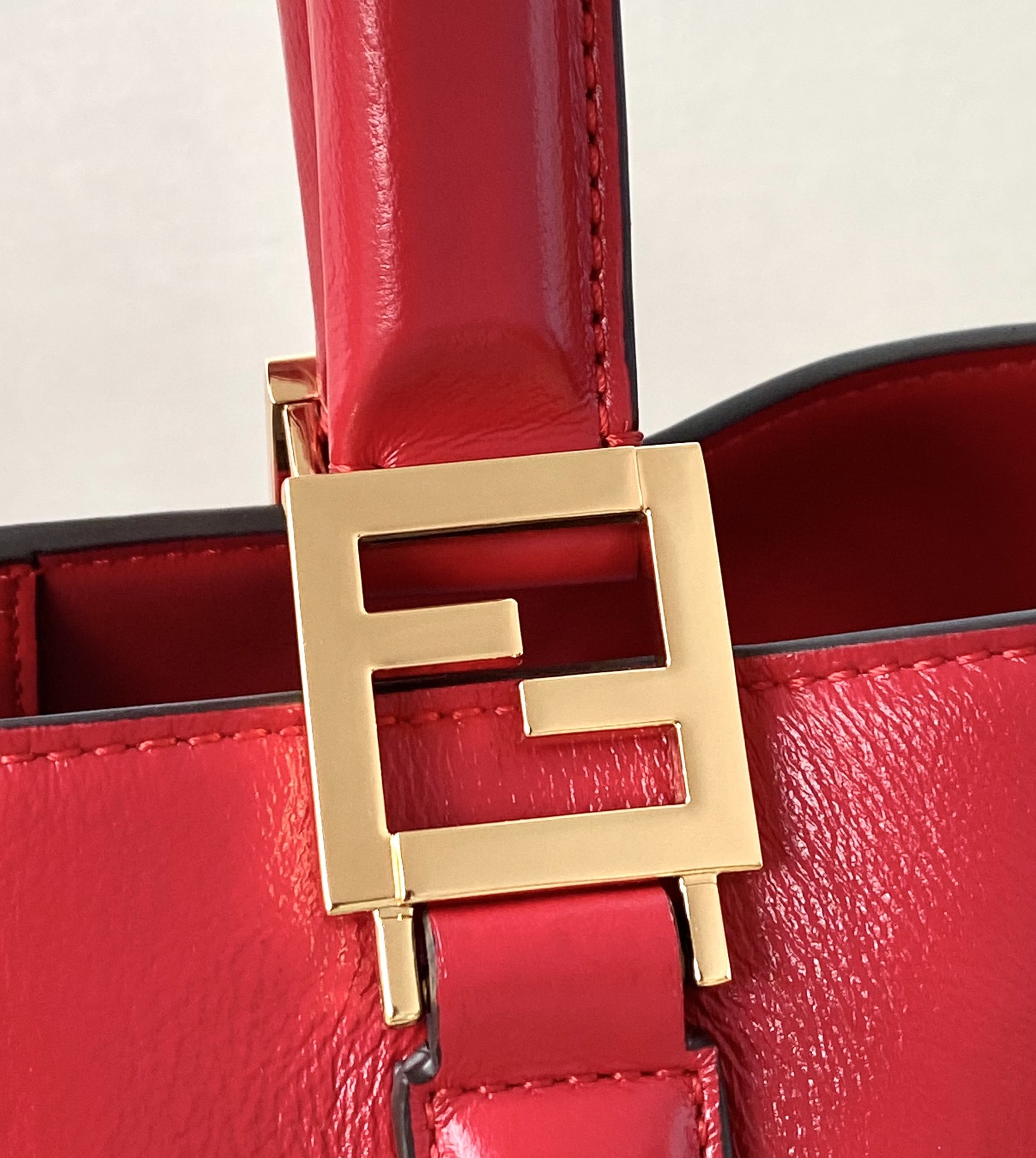 Fendi Small FF Tote Shoulder Red Bag For Woman 30cm/12in - Soul Replicas