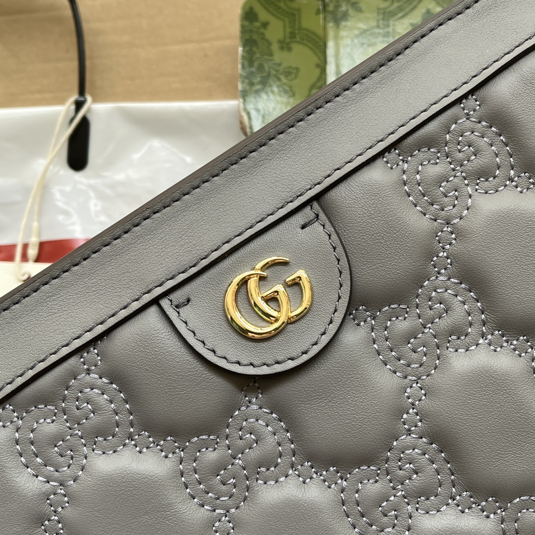Gucci Matelassé Small Bag Grey For Women. Women-s Bags 10.2in/26cm Gucci‎ ‎702200 UM8HG 1563 - Soul Replicas