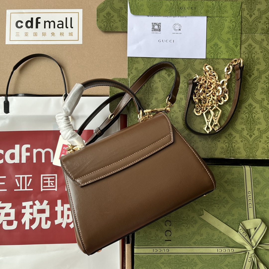 Gucci Ophidia Gucci Horsebit 1955 Mini Bag Brown For Women. Women-s Bags 8.6in/22cm Gucci 703848 AAA7G 2361 - Soul Replicas