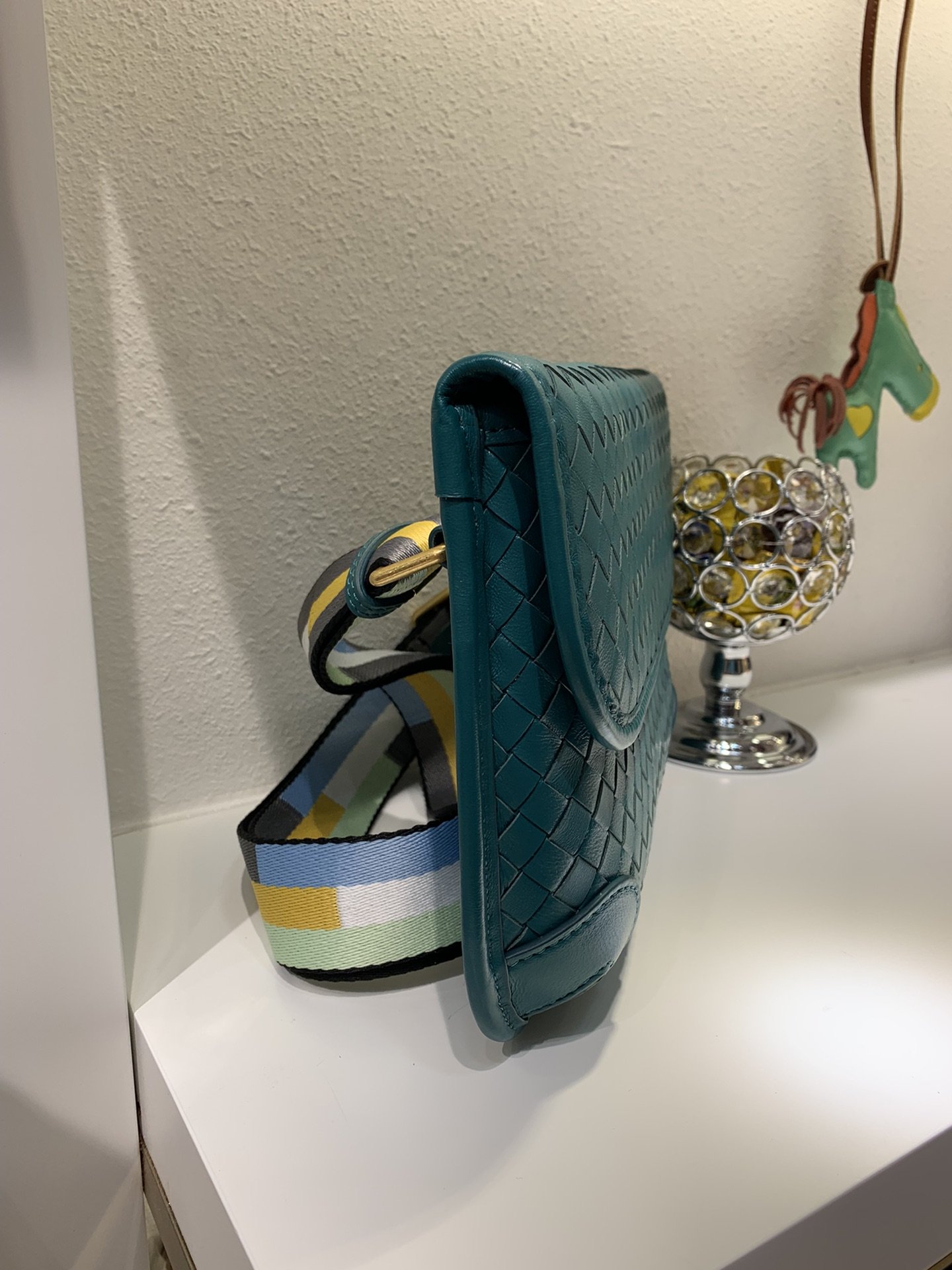 Bottega Veneta Functional Chest Bag Blue. For Women. Women-s Bags 10.2in/26cm - Soul Replicas