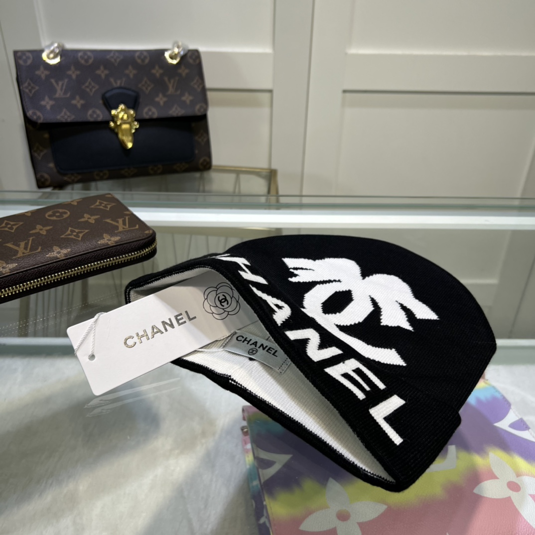 Chanel Beanie In Black - Soul Replicas
