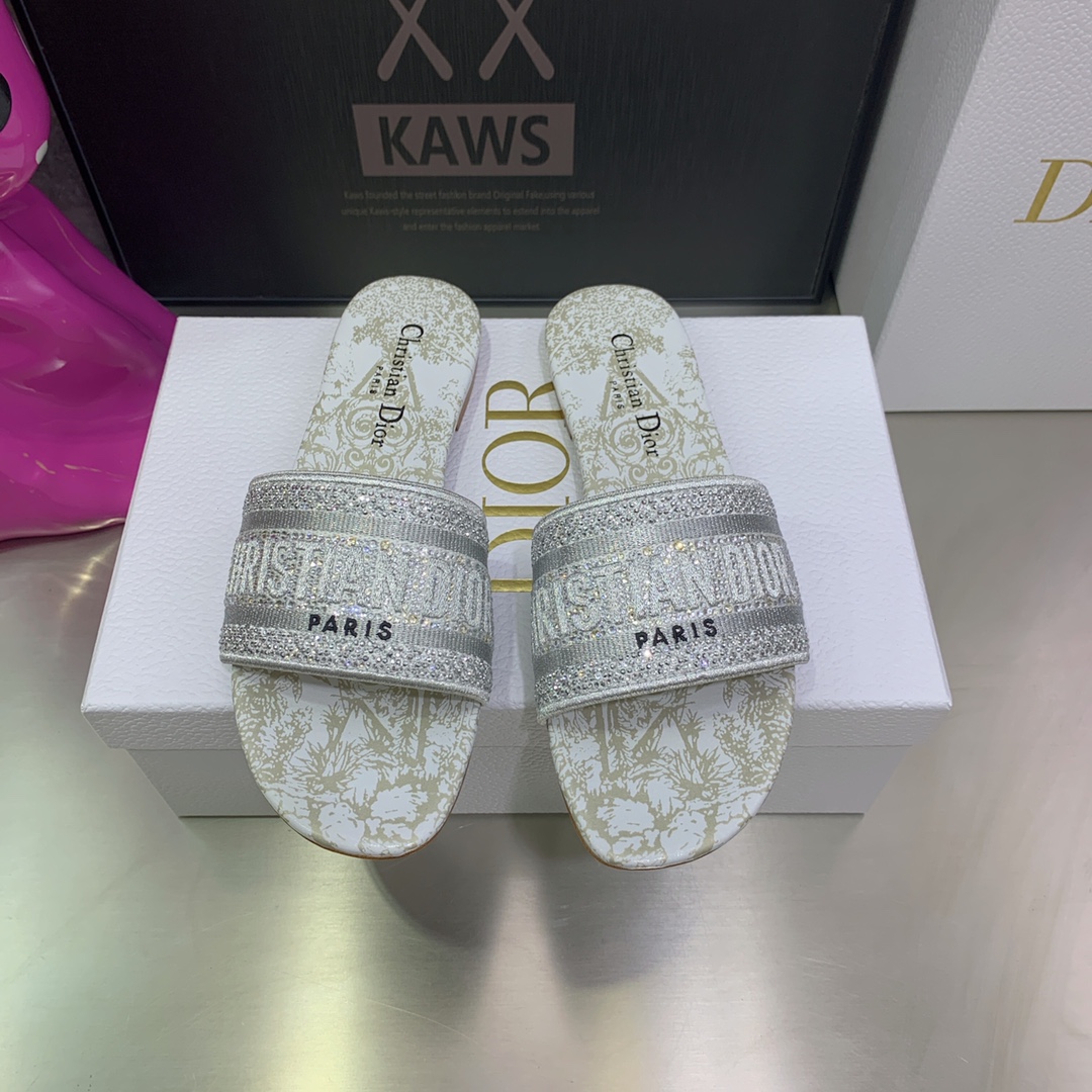 Christian Dior Women's Dway Slide White For Women CD - Soul Replicas