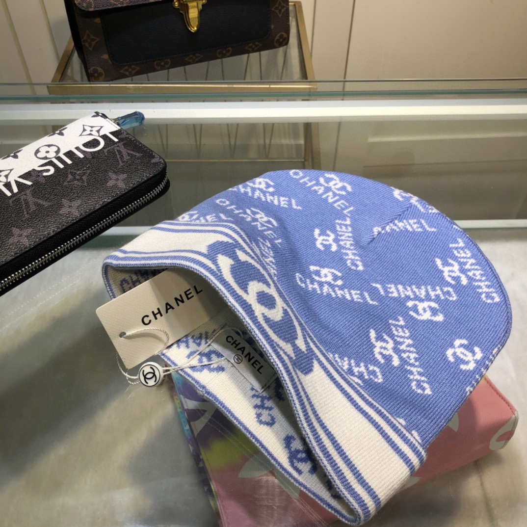 Chanel Beanie In Blue - Soul Replicas