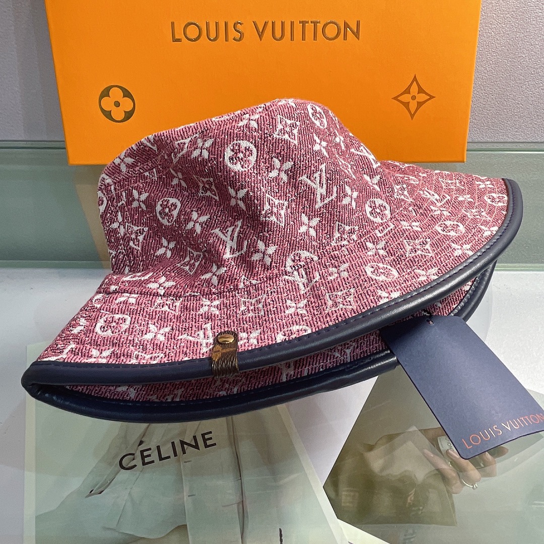 Louis Vuitton Buddy Bucket Hat In Pink - Soul Replicas