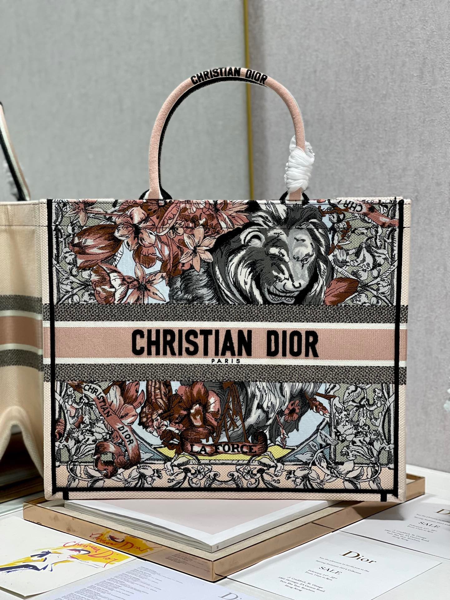 Christian Dior Large Dior Book Tote Multicolor. For Women. Women's Handbags 16.5in/42cm CD M1286ZFOR_M884 - Soul Replicas