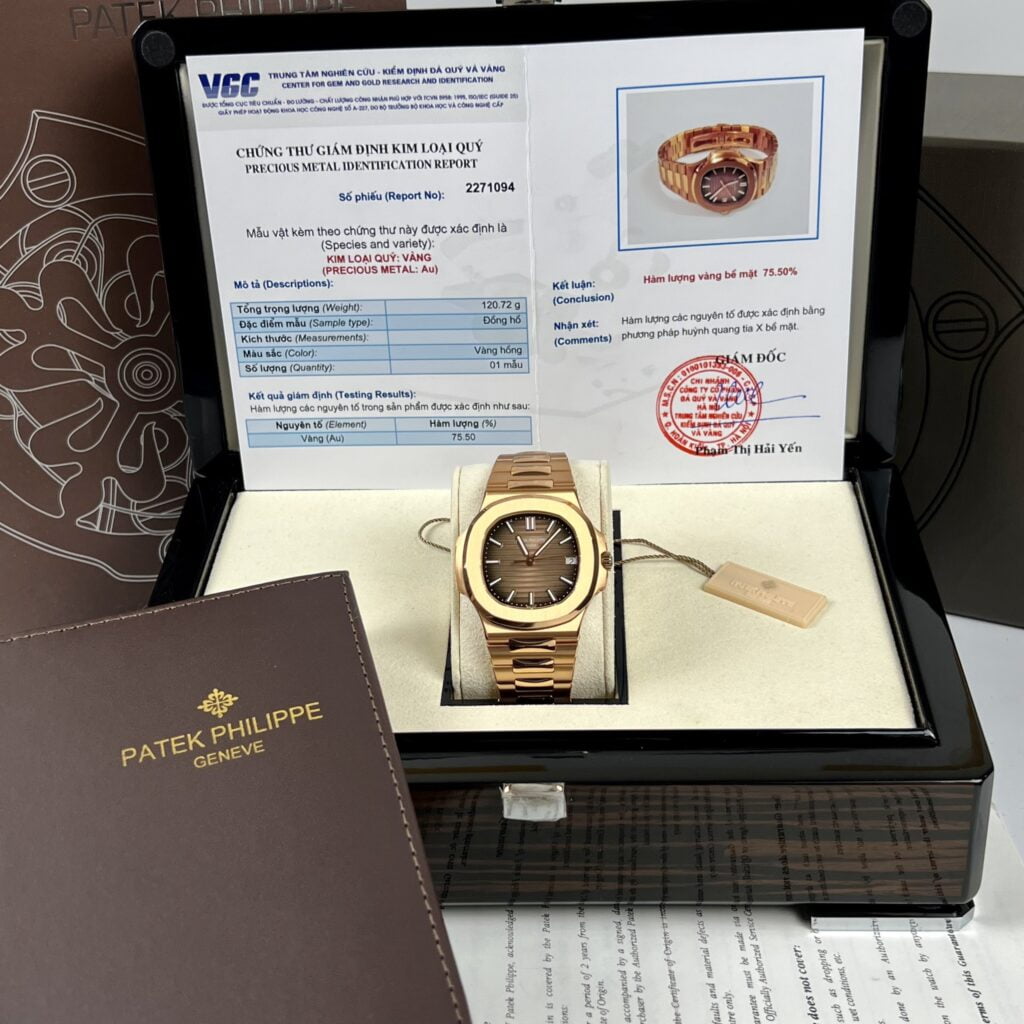 Patek Philippe Best Replica Watch Nautilus 5711 Gold Wrapped Brown Dial 3K Factory 40mm - Soul Replicas