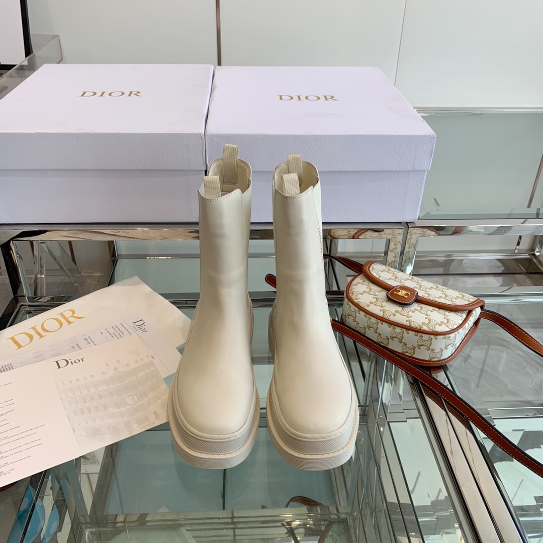 Christian Diorcamp Ankle Boot White Rubber and Neoprene White For Women CD - Soul Replicas