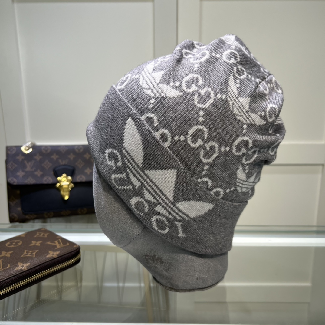 Gucci Beanie Cashmere In Grey - Soul Replicas