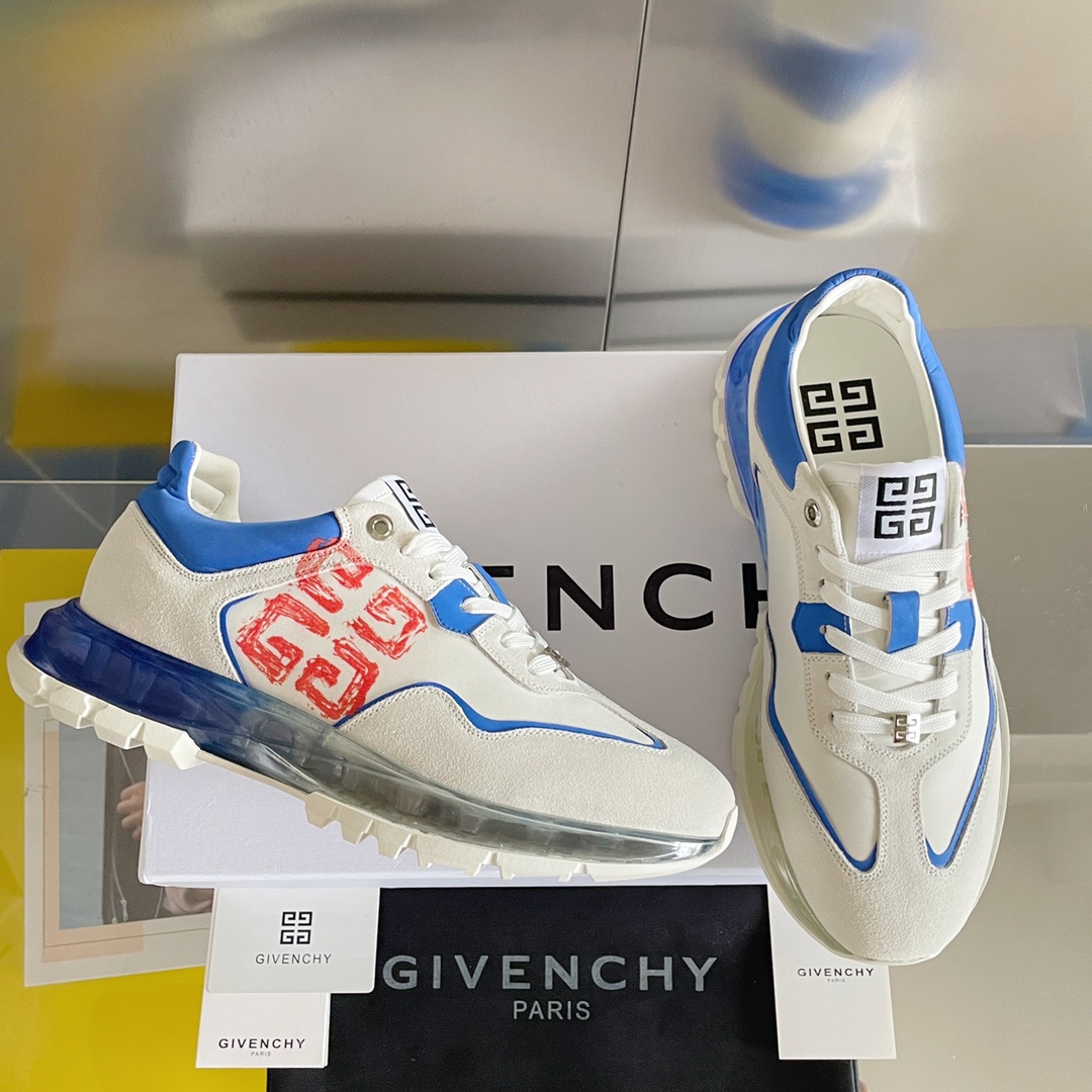 Givenchy Air Cushion Sneakers Blue For Men GVC - Soul Replicas
