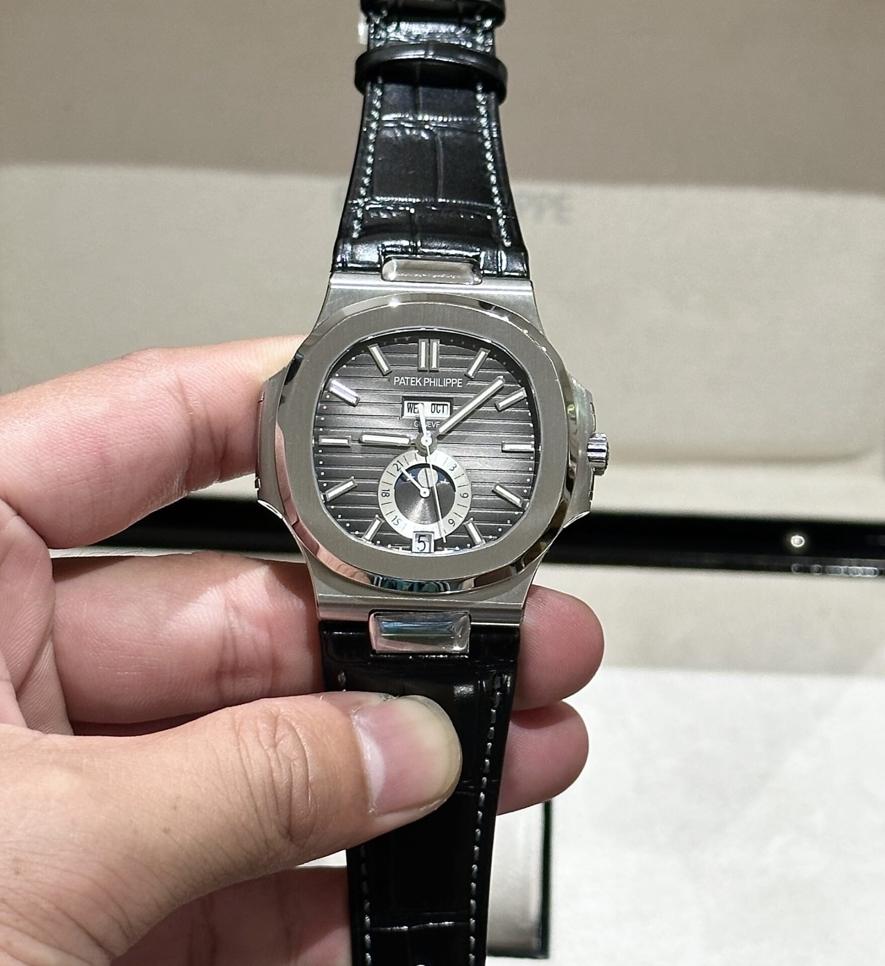 Patek Philippe Replica Watch Nautilus 5726G Gray Dial PPF Factory 40.5mm - Soul Replicas