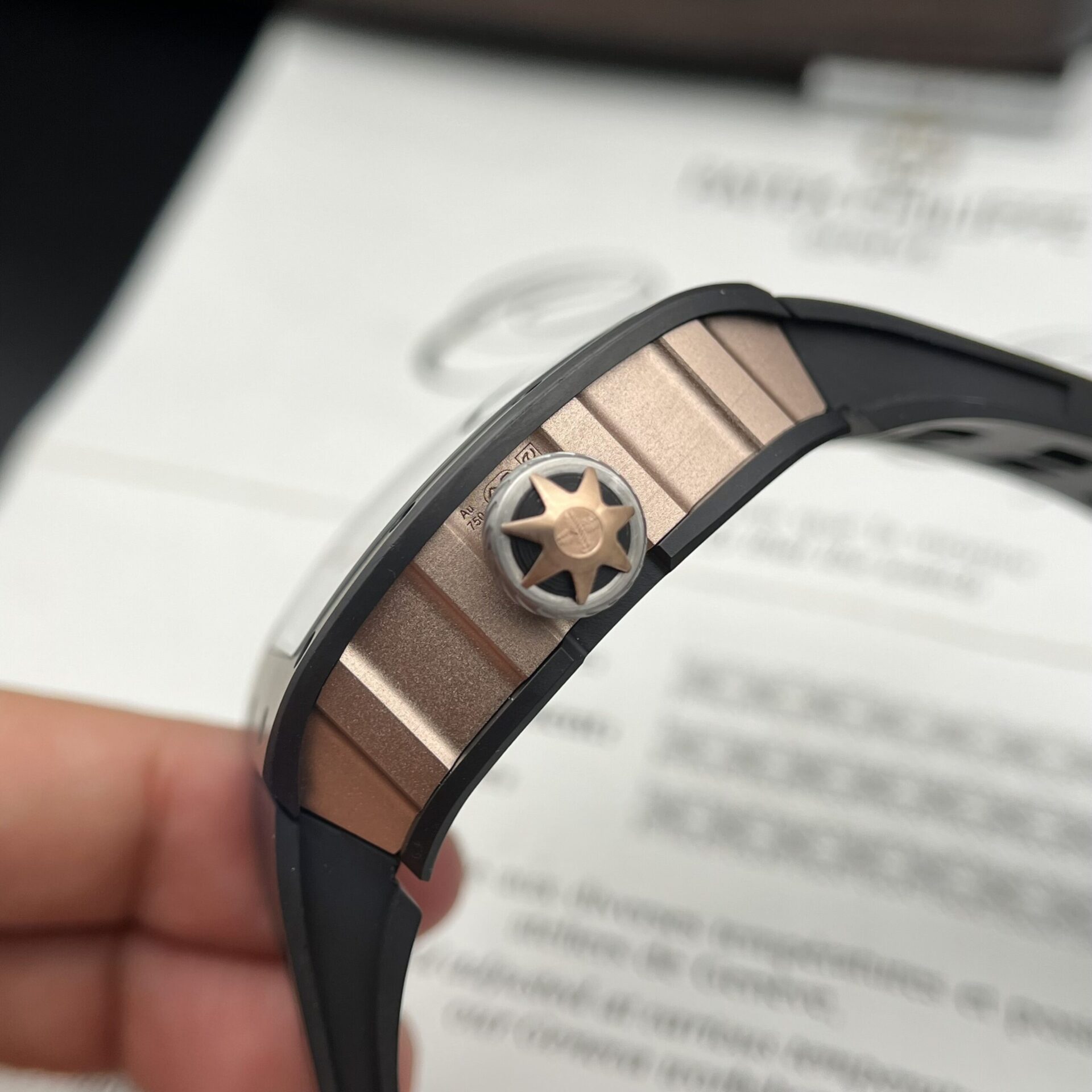 Richard Mille Replica Watch RM47 Samurai Ceramic Rubber Strap 42.7mm - Soul Replicas