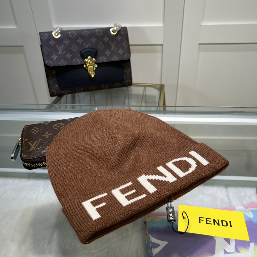 Fendi Beanie In Brown - Soul Replicas