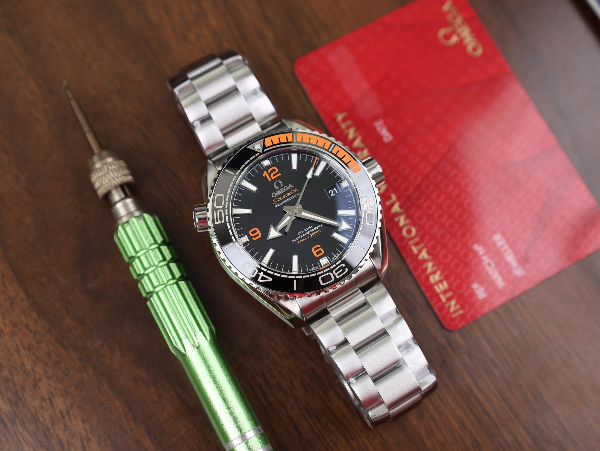 Omega Replica Watch Planet Ocean Metal Strap Dial Black VS Factory 43.5mm - Soul Replicas