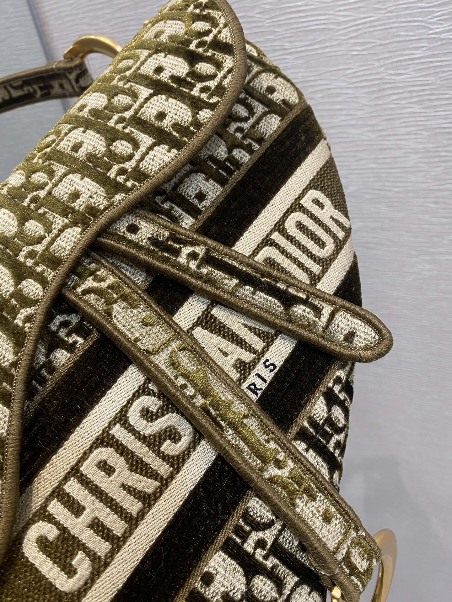 Christian Dior Saddle Bag Brown Oblique Canvas Gold Toned Hardware For Women 25cm/10in CD - Soul Replicas