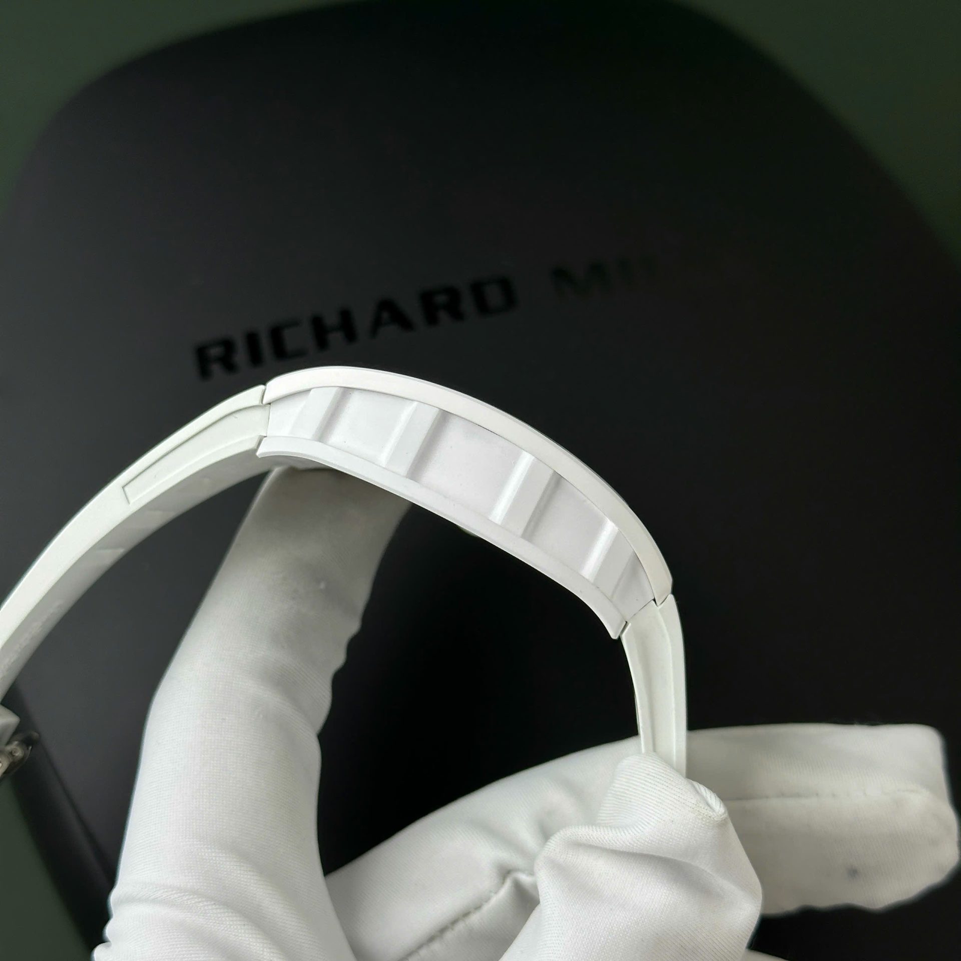 Richard Mille Best Replica Watch RM055 White Ceramic Rubber Strap ZF Factory 45mm - Soul Replicas