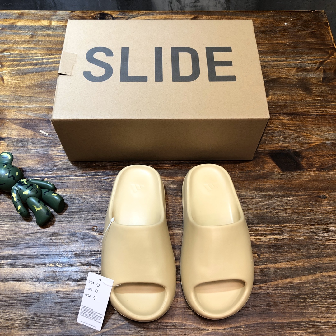 Adidas YZ Slide Enflame Yellow Brown For Women FW6344 - Soul Replicas