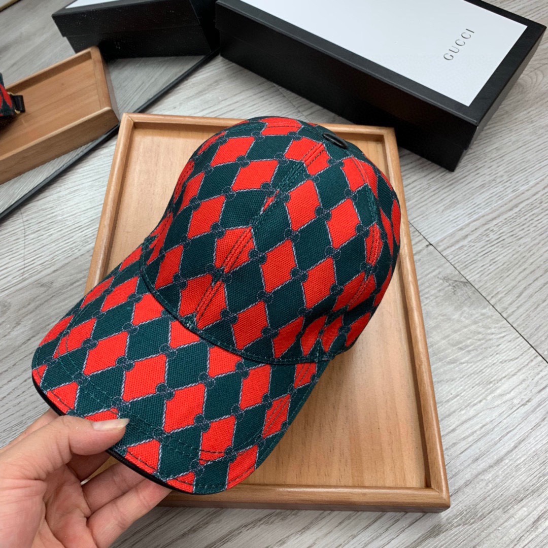 Gucci Canvas Baseball Cap Red - Soul Replicas