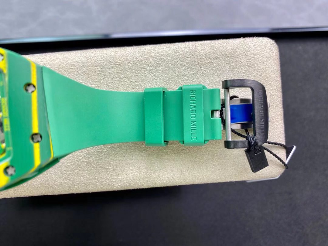 Richard Mille Replica Watch RM59-01 Yohan Blake Tourbillon Carbon Green 43x50mm - Soul Replicas
