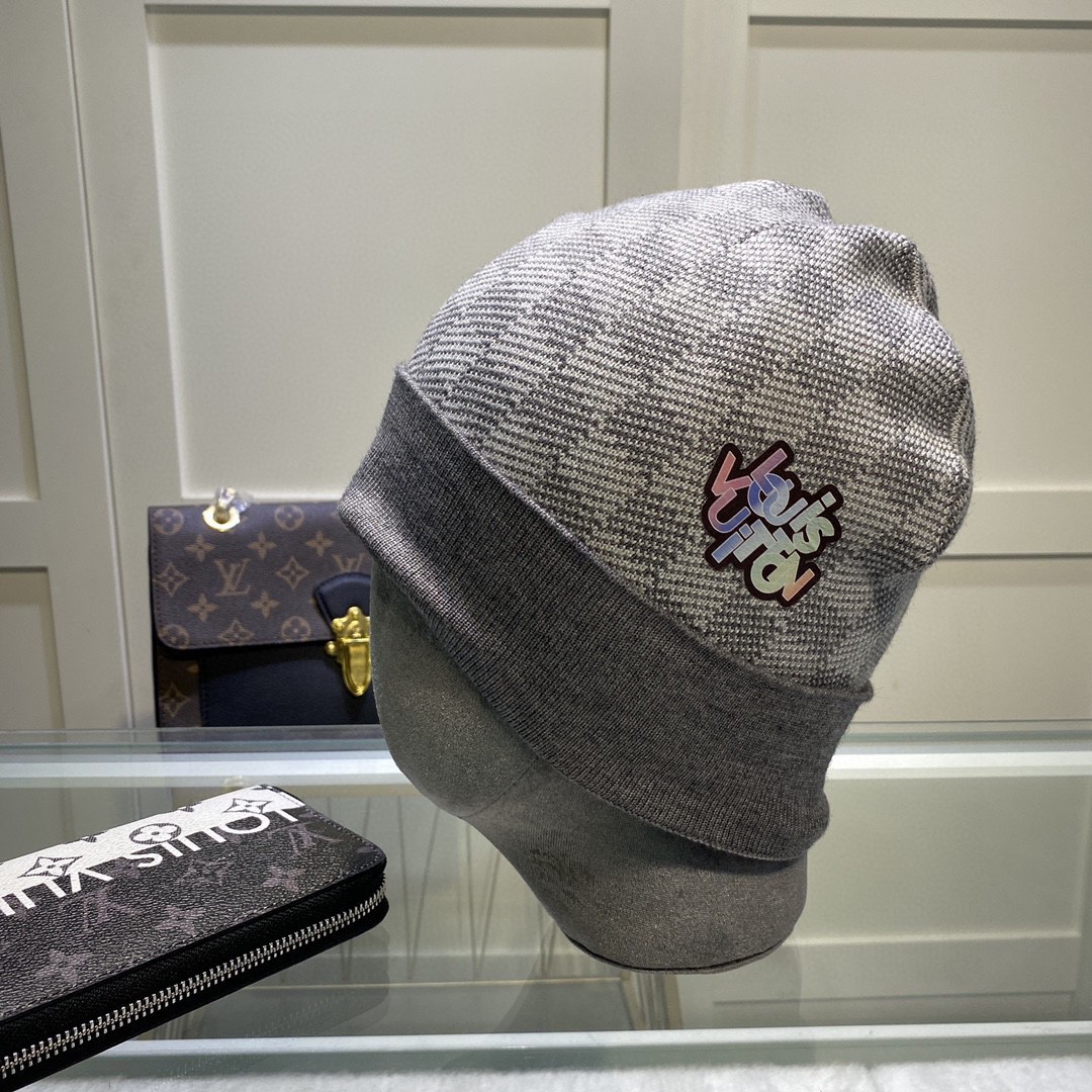 Louis Vuitton Beanie In Grey LV Headwear - Soul Replicas