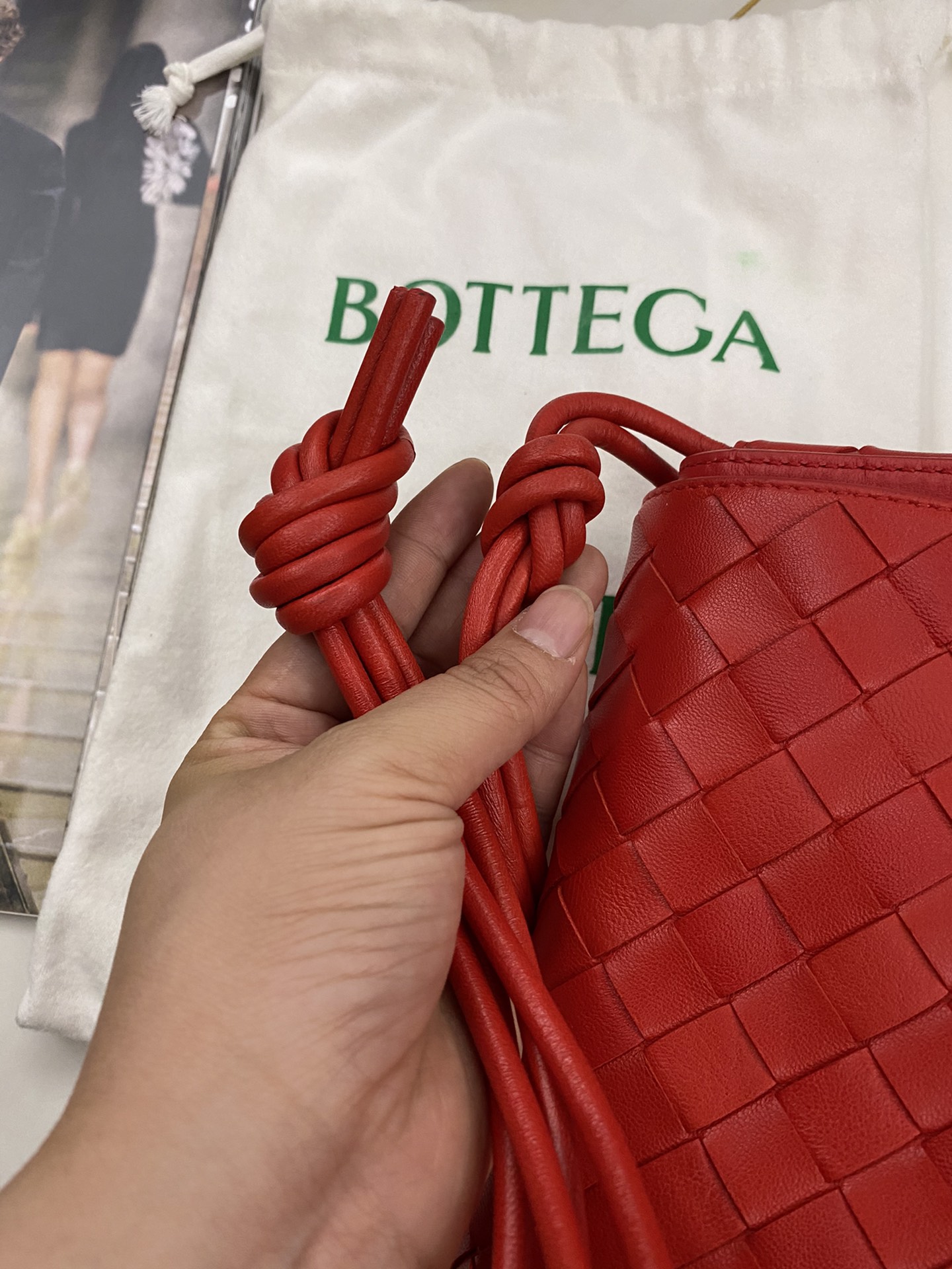 Bottega Veneta Backpack Red. For Women. Women-s Bags 8.9in/22.5cm - Soul Replicas