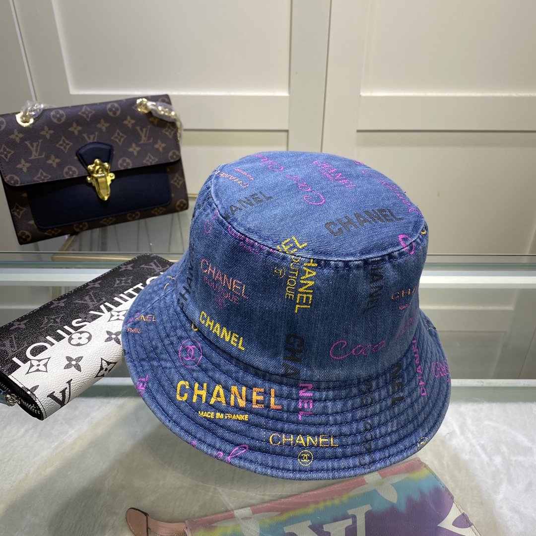 Chanel Cloche Hat Blue Chanel Hat - Soul Replicas