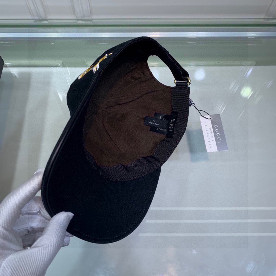 Gucci Bambi Embroidered Baseball Hat Balck Gucci Hat - Soul Replicas