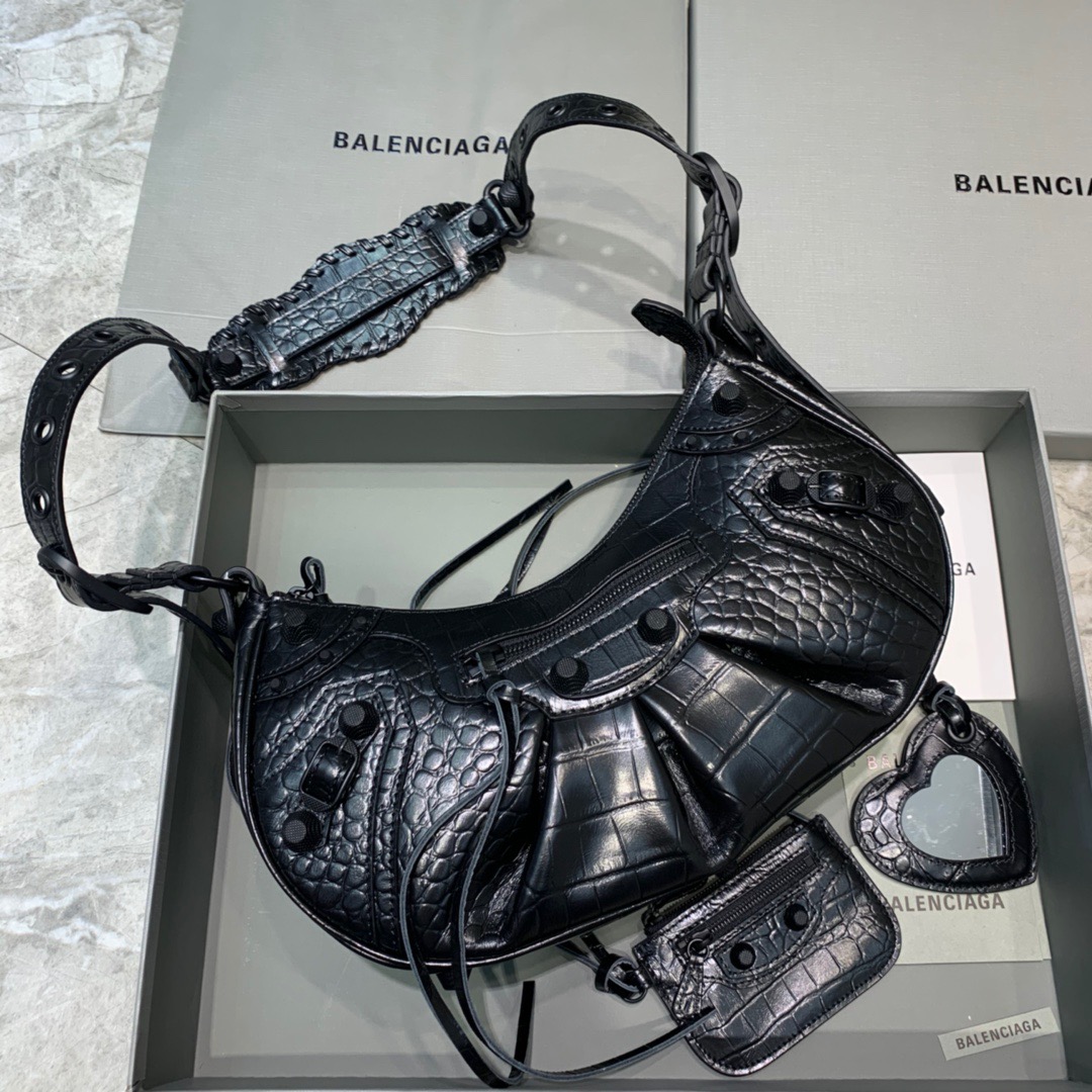 Balenciaga Le Cagole XS Shoulder Bag In Black. For Women. Women-s Bags 13in/33cm - Soul Replicas