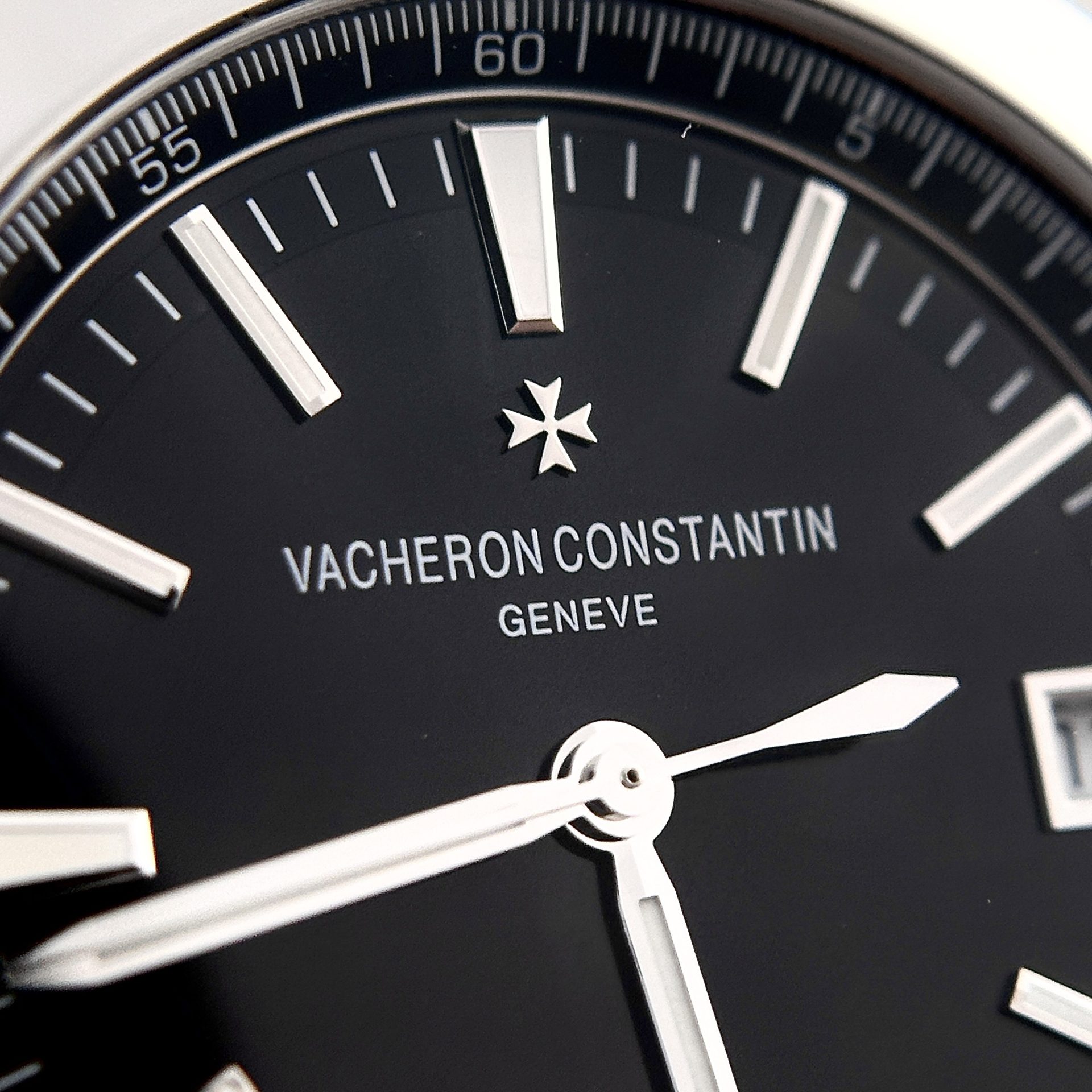 Vacheron Constantin Replica Watch Overseas 4500V Black Dial Metal Wire PPF 41mm - Soul Replicas