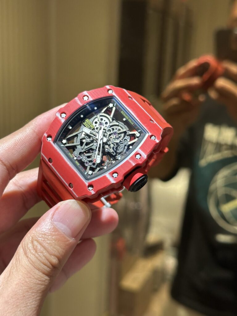 Richard Mille RM35-02 Replica 11 Watch Carbon Fiber Red 45mm - Soul Replicas