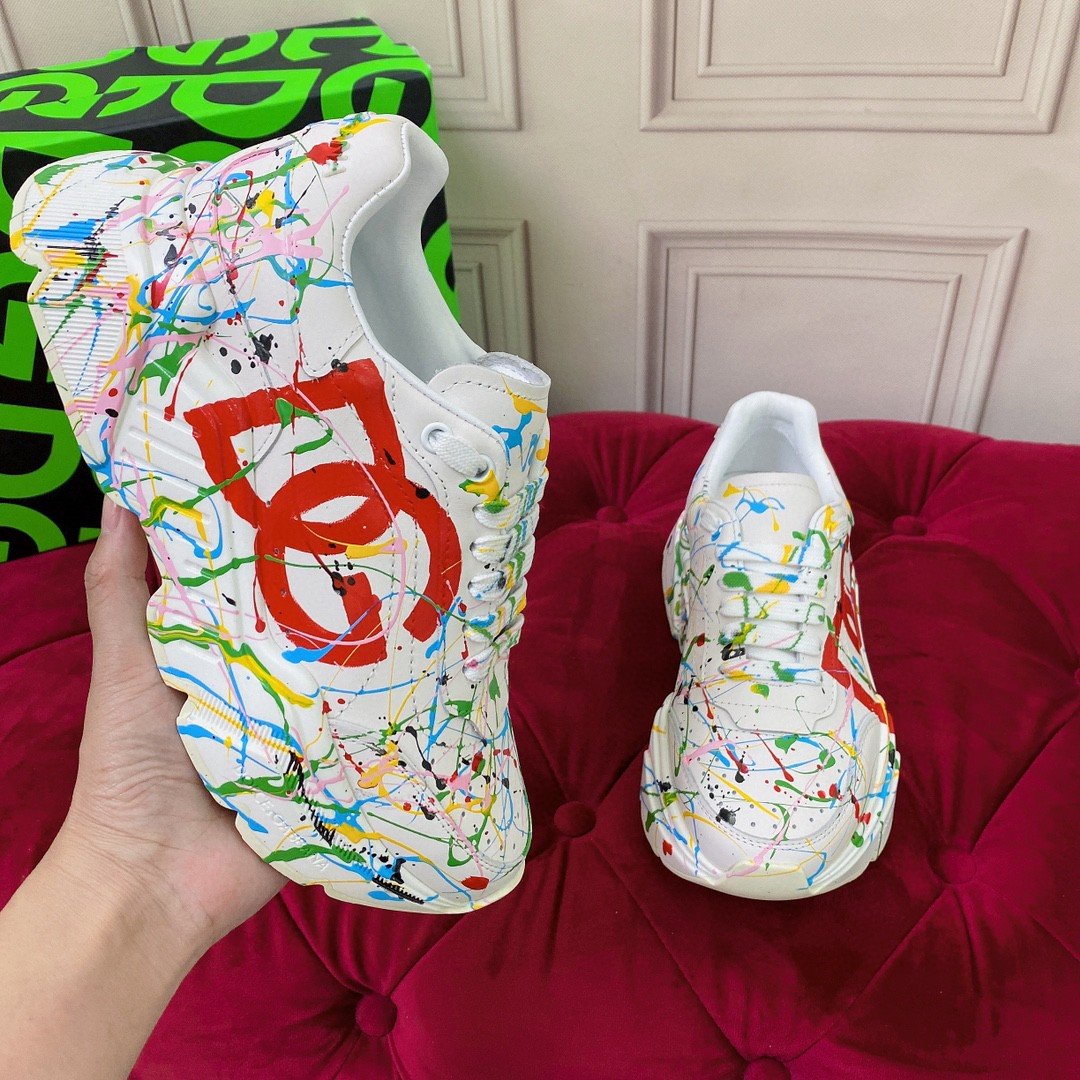 Dolce & Gabbana Nappa Daymaster Sneakers White For Women DG Shoes - Soul Replicas