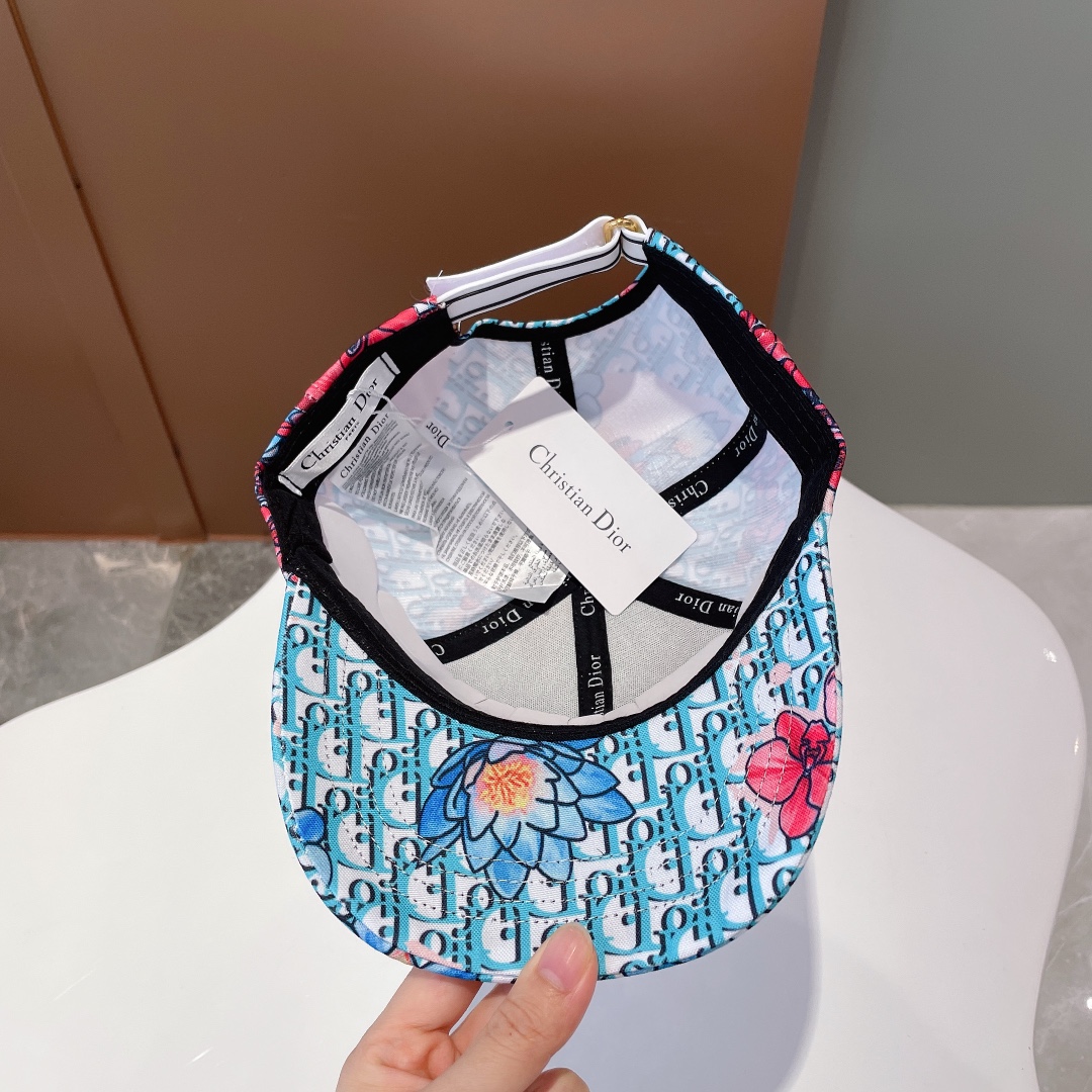 Christian Dior Baseball Cap White/Light Blue Cap - Soul Replicas