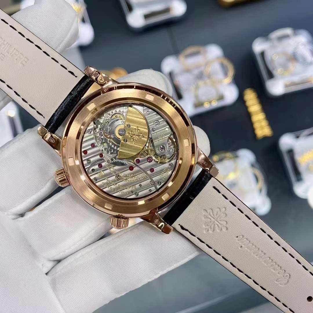 Patek Philippe Sky Moon Celestial 6104R Replica Watch Black Dial 40mm - Soul Replicas