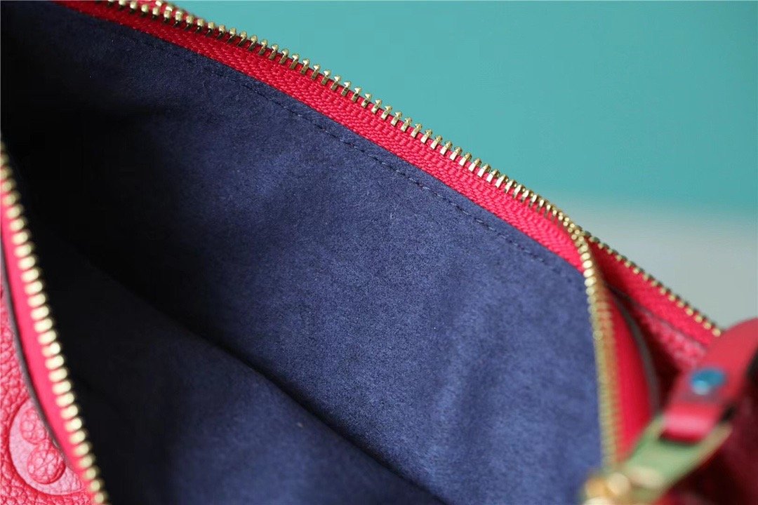 Louis Vuitton Double Zip Pochette Monogram Empreinte Red For Women. Women-s Handbags. Shoulder and Crossbody Bags 7.9in/20cm LV - Soul Replicas