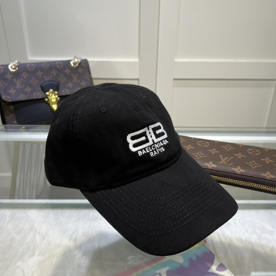 Balenciaga BB Paris Icon Cap Black Cap - Soul Replicas