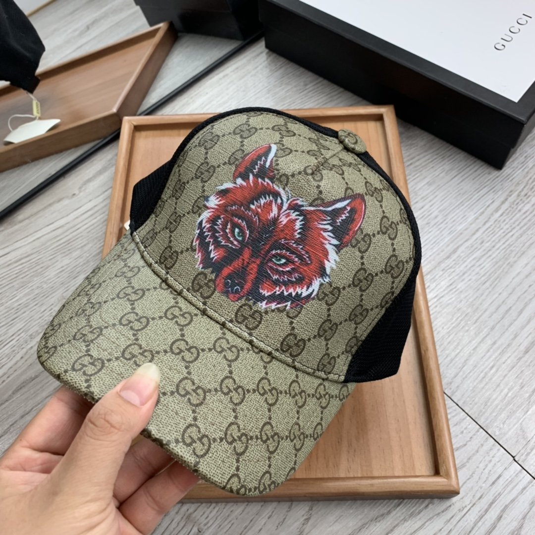Gucci Canvas Baseball Cap Beige - Soul Replicas