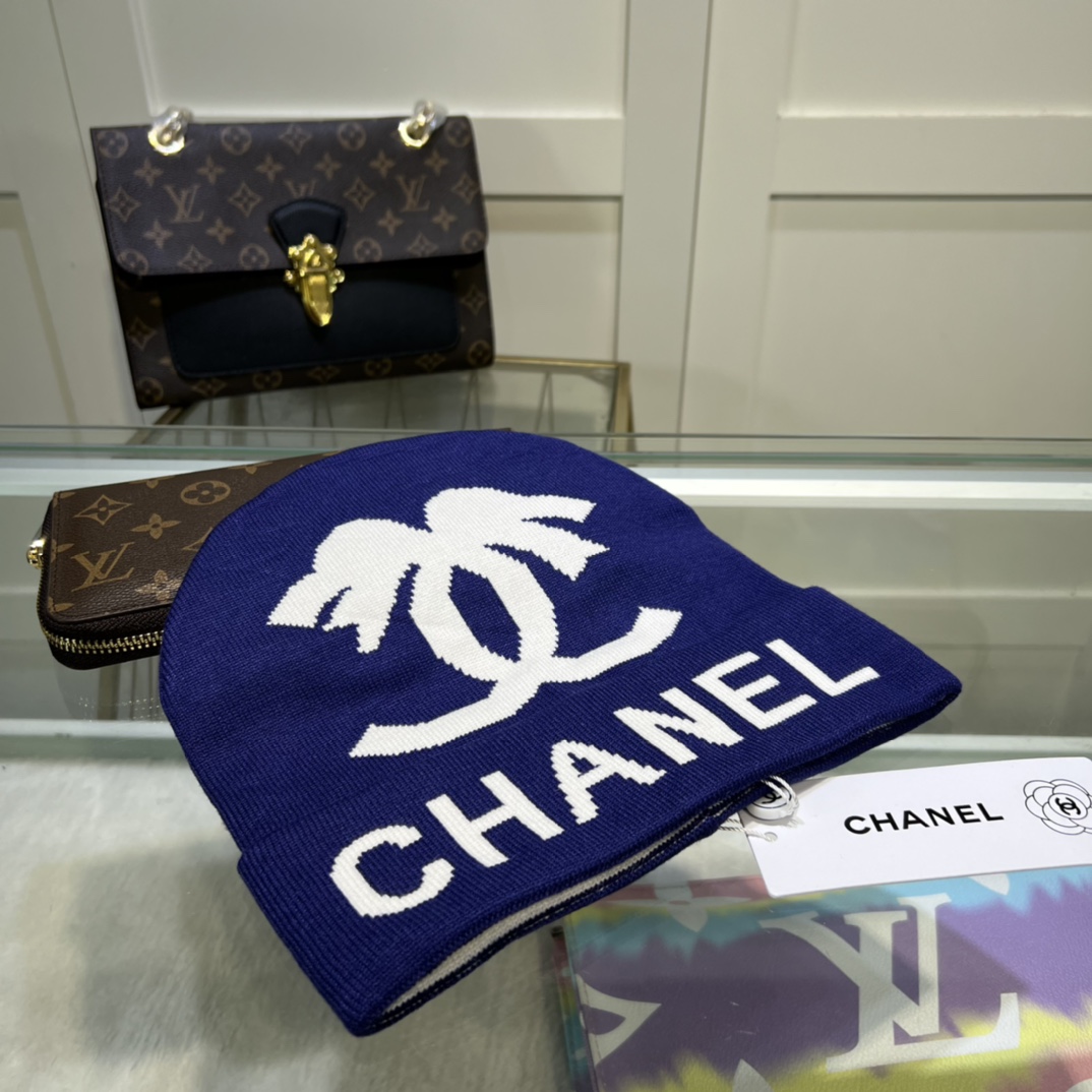 Chanel Beanie In Blue - Soul Replicas