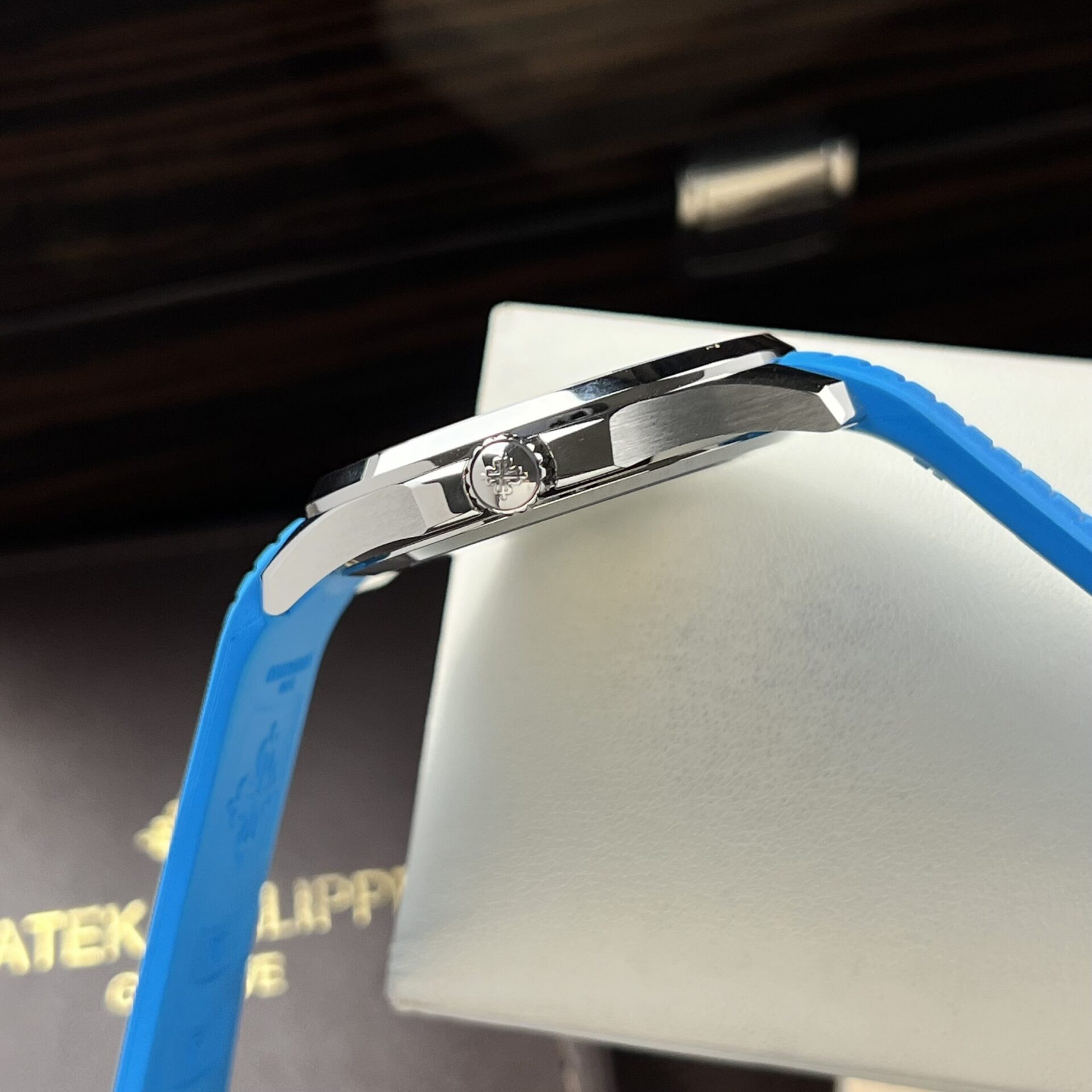 Patek Philippe Replica Watches 5167A Blue Rubber Strap 3K Factory 40mm - Soul Replicas