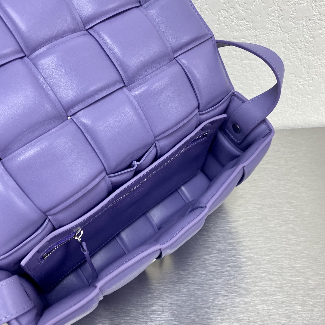 Bottega Veneta Padded Cassette Violet. For Women. Women's Bags 10.2in/26cm - Soul Replicas