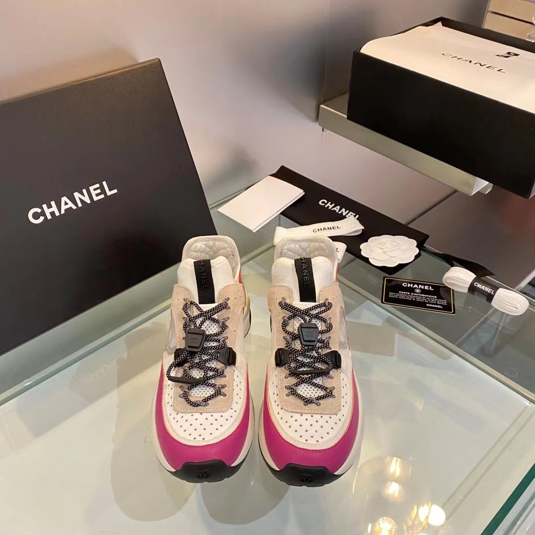 CHANEL WOMEn's Sneakers Pink For Women - Soul Replicas