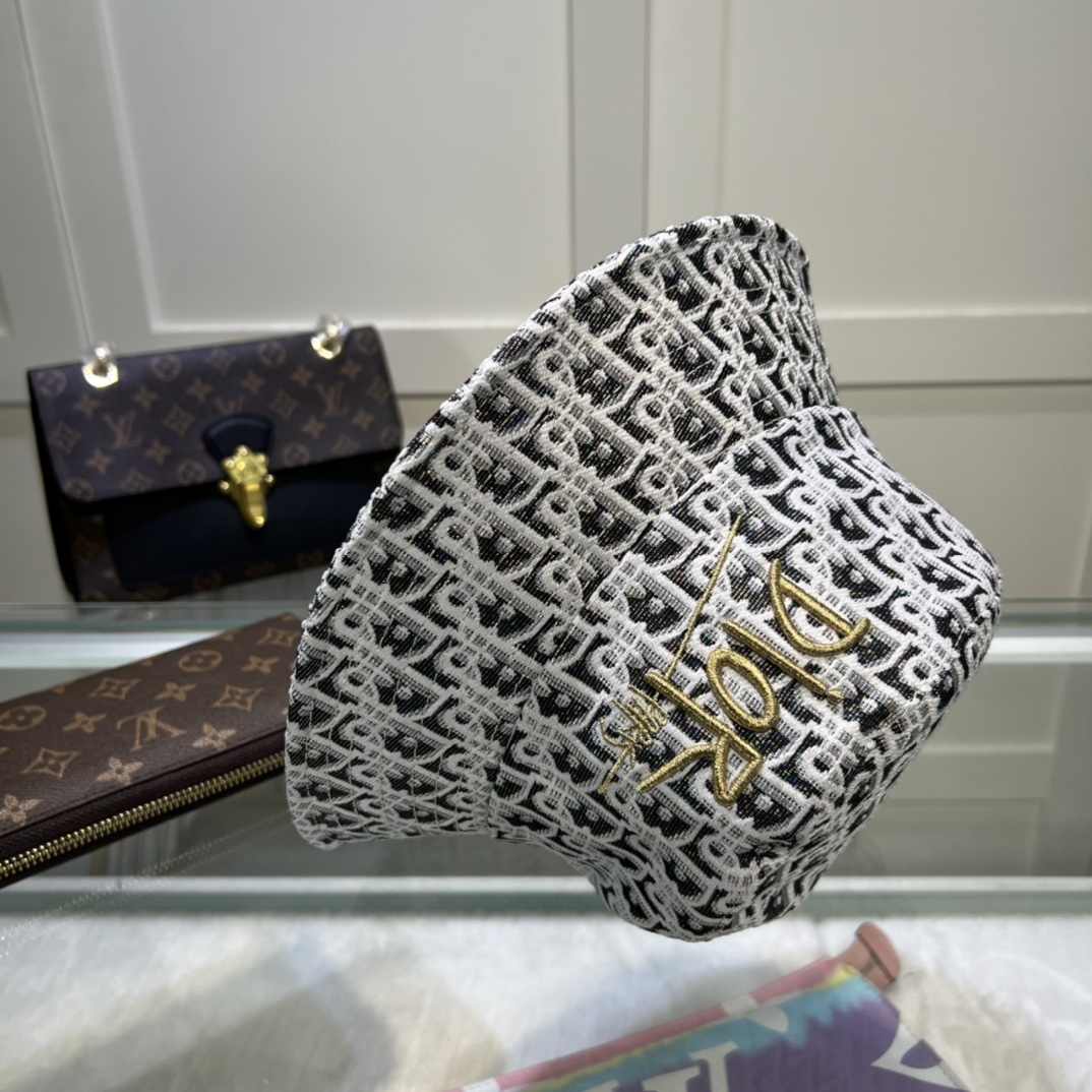 Christian Dior Jack Dior Bucket Hat White Hat - Soul Replicas