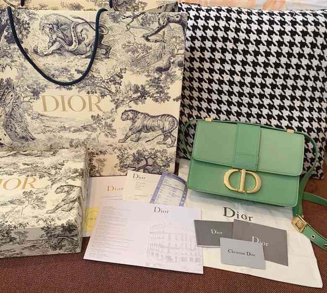 Christian Dior Medium 30 Montaigne Bag Deep Mint Green Box For Women 24cm/9in CD - Soul Replicas