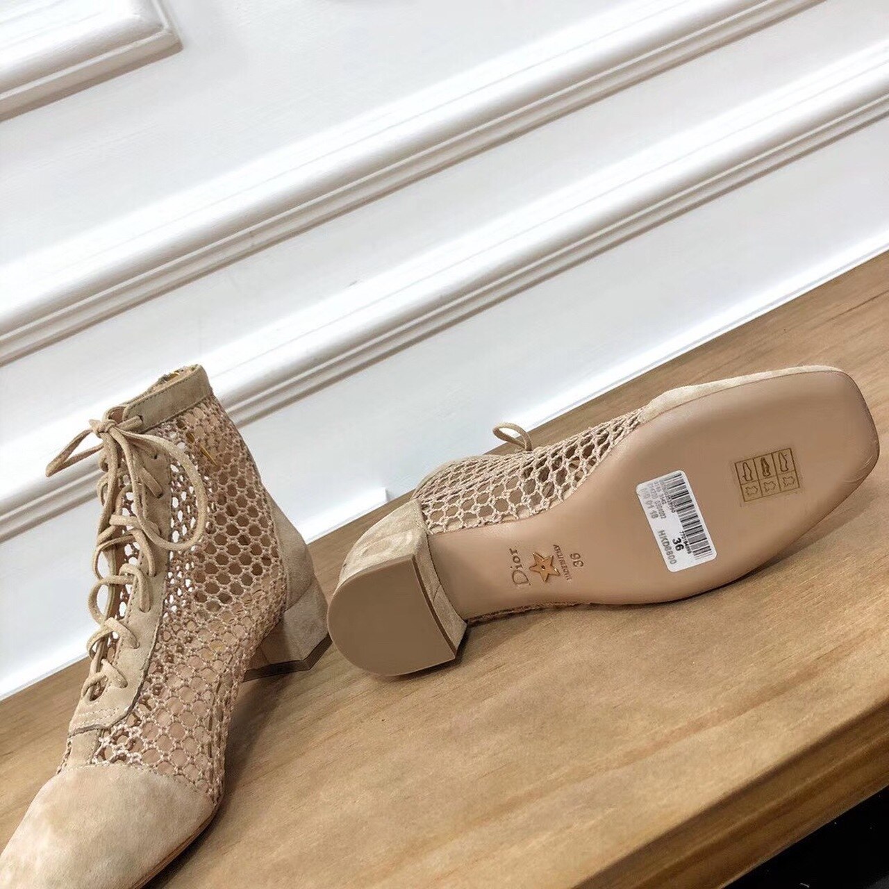 Christian Dior Naughtily-D Ankle Boot Beige For Women CD - Soul Replicas