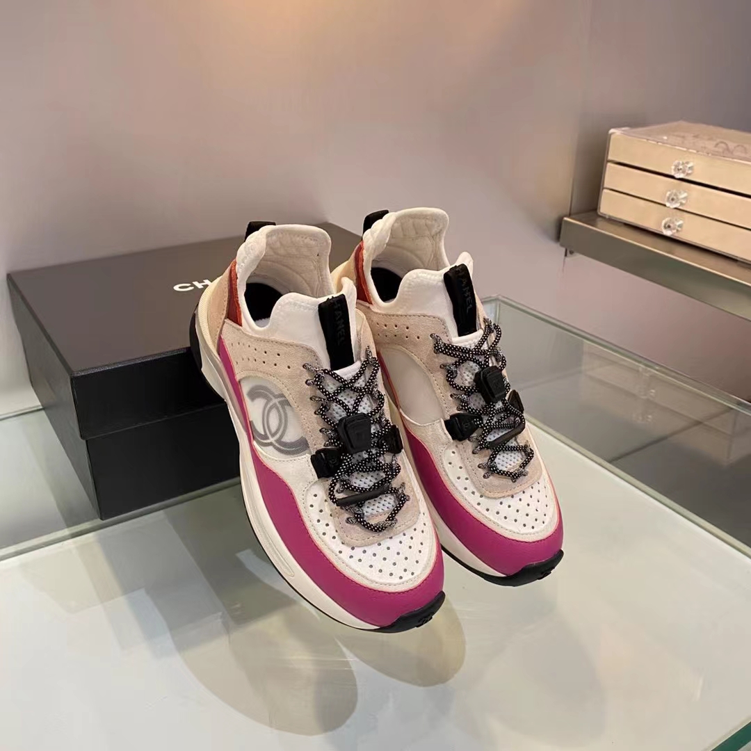 CHANEL WOMEn's Sneakers Pink For Women - Soul Replicas