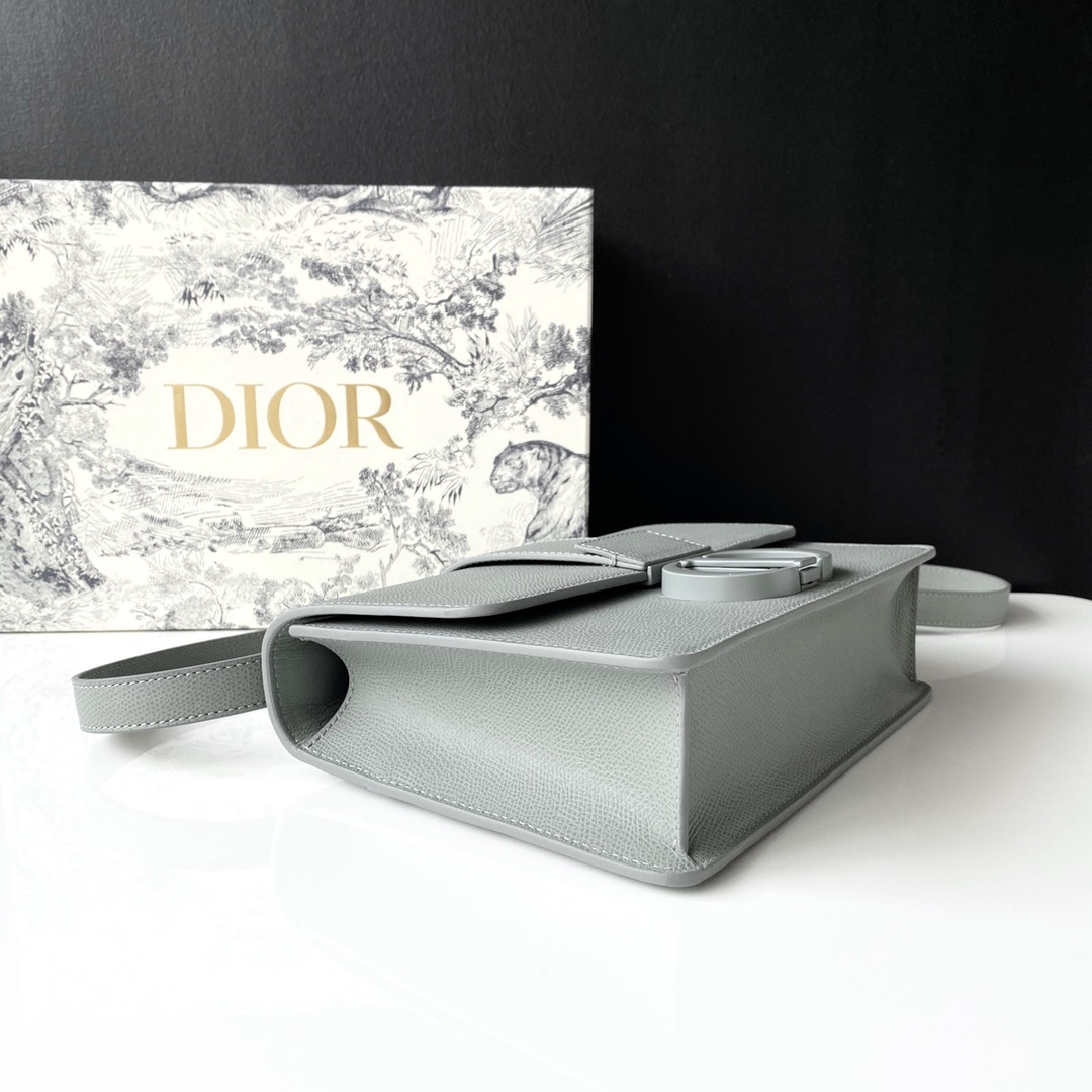 Christian Dior Azure Gray Gradient Handle Bag For Women 24cm/9.5in CD - Soul Replicas