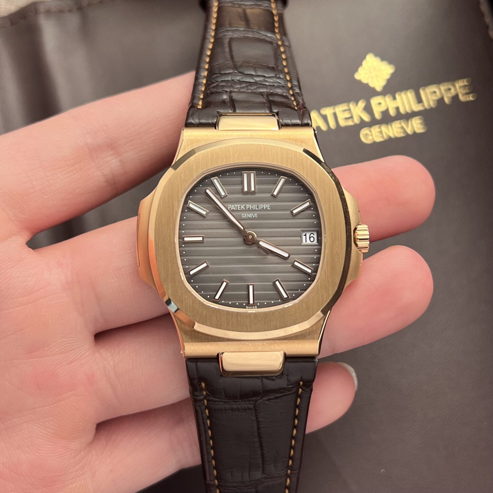 Patek Philippe Nautilus 5711 Replica Watch Leather Strap 3K Factory 40mm - Soul Replicas