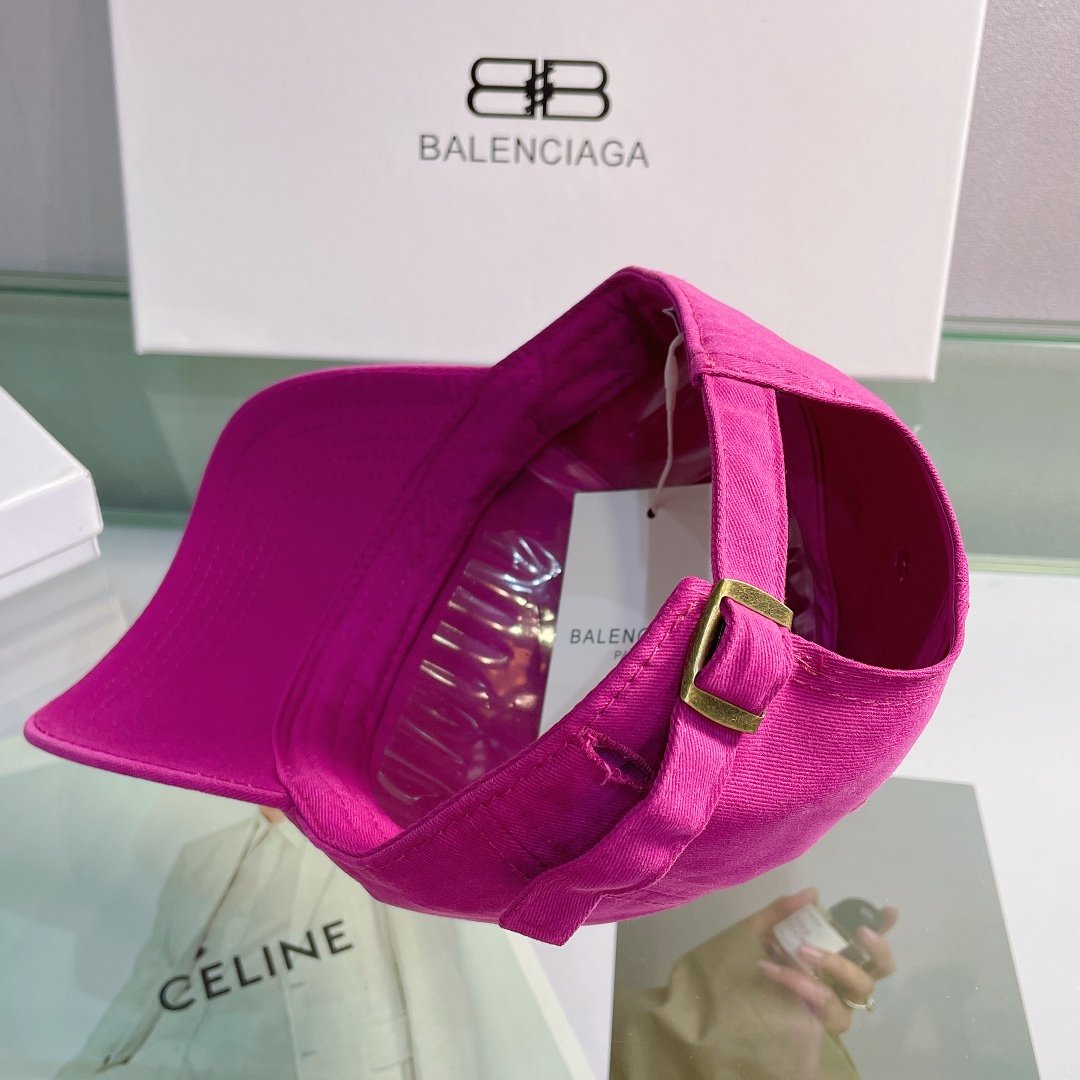 Balenciaga Logo Front Cap In Pink - Soul Replicas