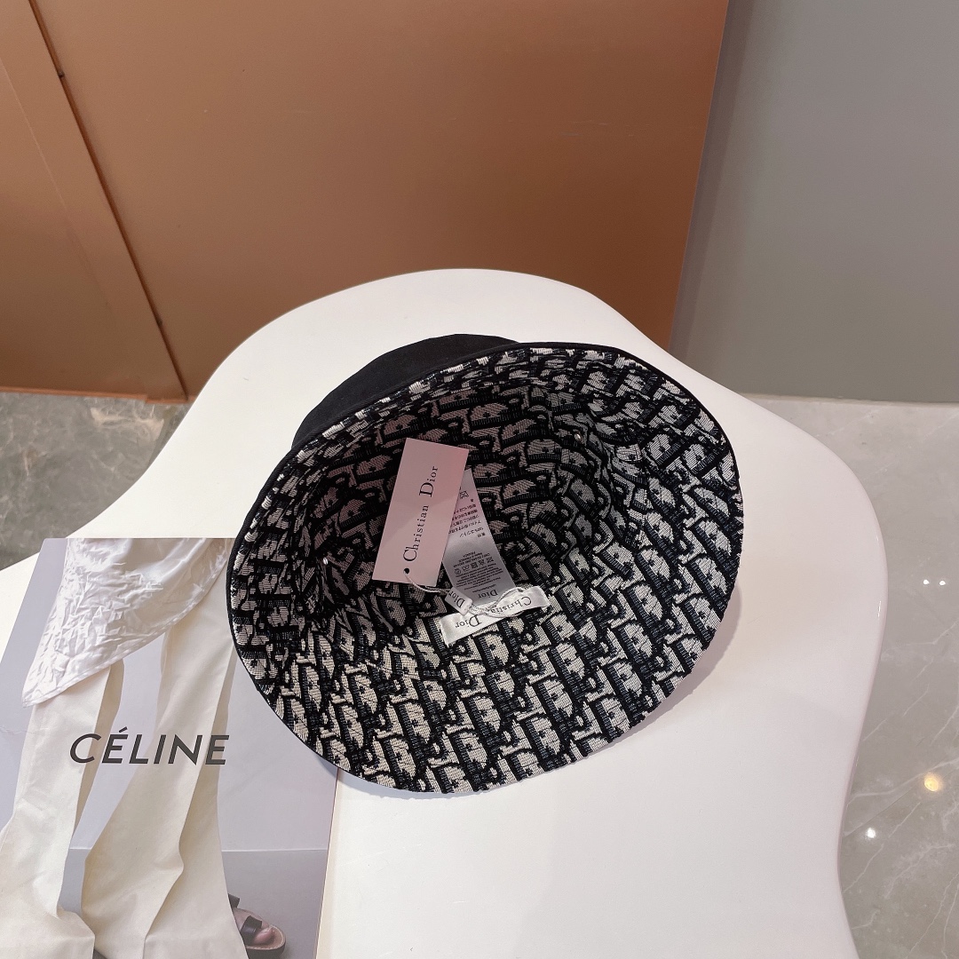 Christian Dior Bucket Hat Black Hat - Soul Replicas