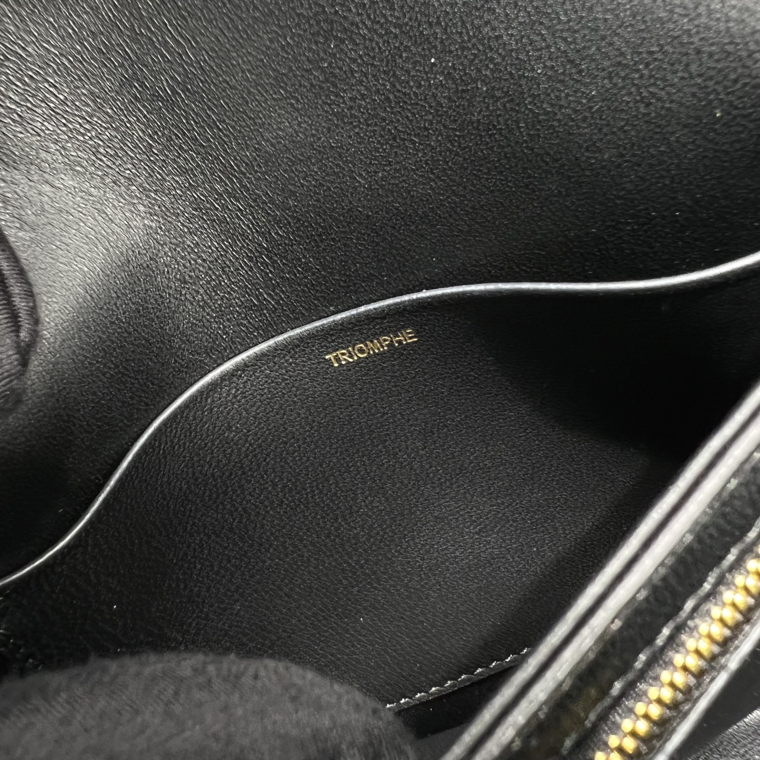 Celine Classique Cuir Triomphe Bag Black For Women 9in/22cm  - Soul Replicas